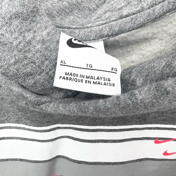 Nike Gray hoodie boys size XL - Picture 3 of 3